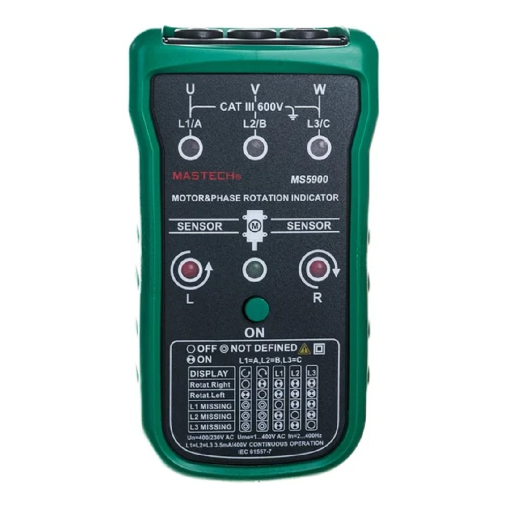 Mastech (13-1251) Детектор последовательности фаз MS5900