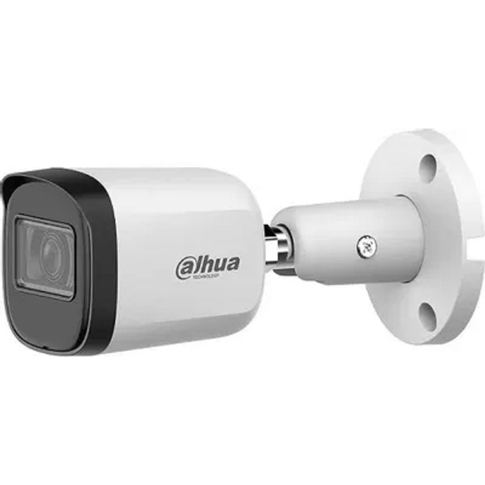 DAHUA DH-HAC-B1A21P-U-0280B Уличная цилиндрическая HDCVI-видеокамера 2Мп, 1/2.7” CMOS, объектив 2.8мм, ИК-подсветка до 30м, IP67, корпус: металл, пластик