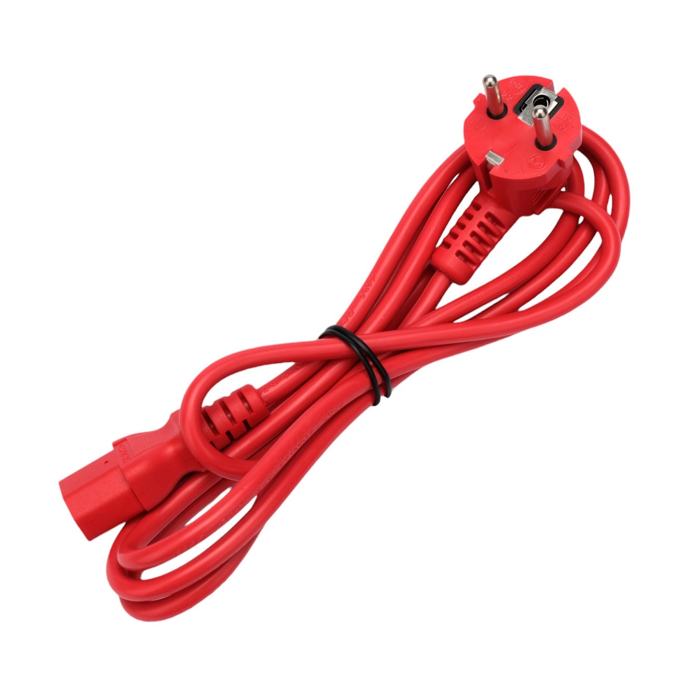 Кабель питания Cablexpert (RU) Schuko-C13, 3x0.75мм2, 10A, с заземлением, медь, 1.8м, красн,пак (PC-186-VDE-R-1.8M)