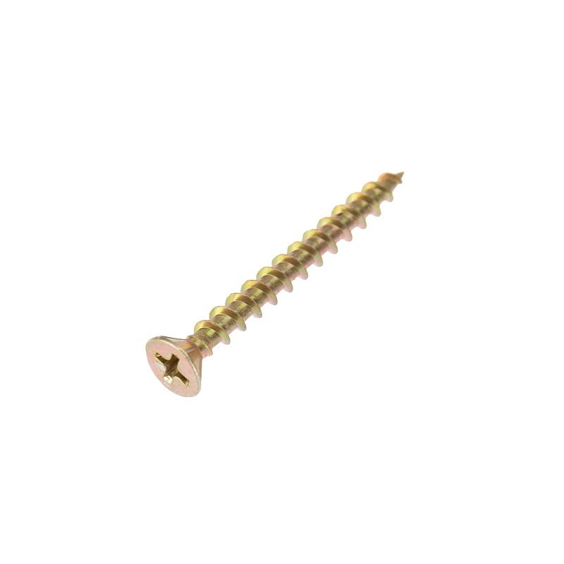 Rexant KR-01-3721-010 Саморез оконный KRANZ острый, 4.1х40, желтый цинк, короб (500 шт./уп.)