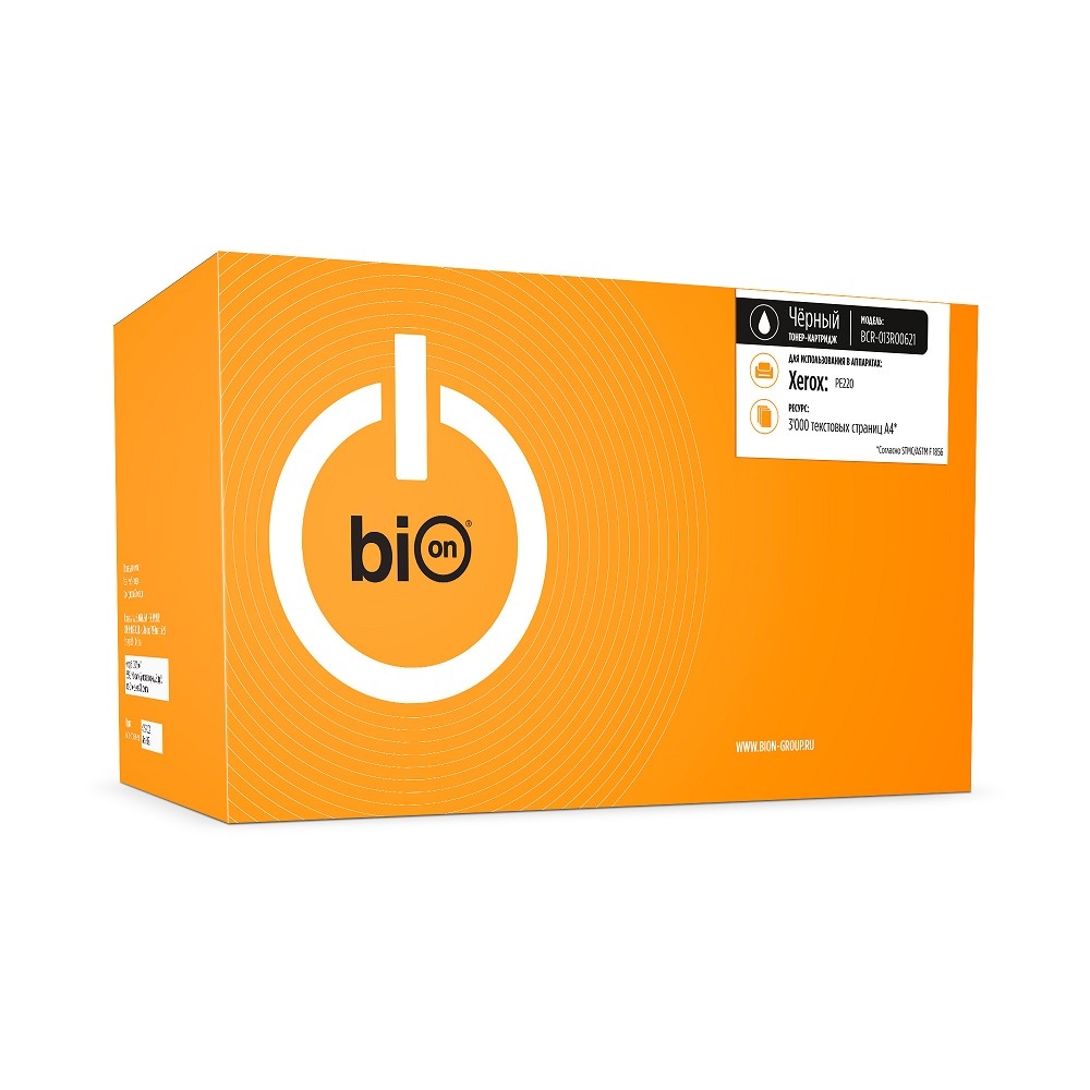 Bion 013R00621 Картридж для Xerox WorkCentre PE220 (3000  стр.), Черный, с чипом