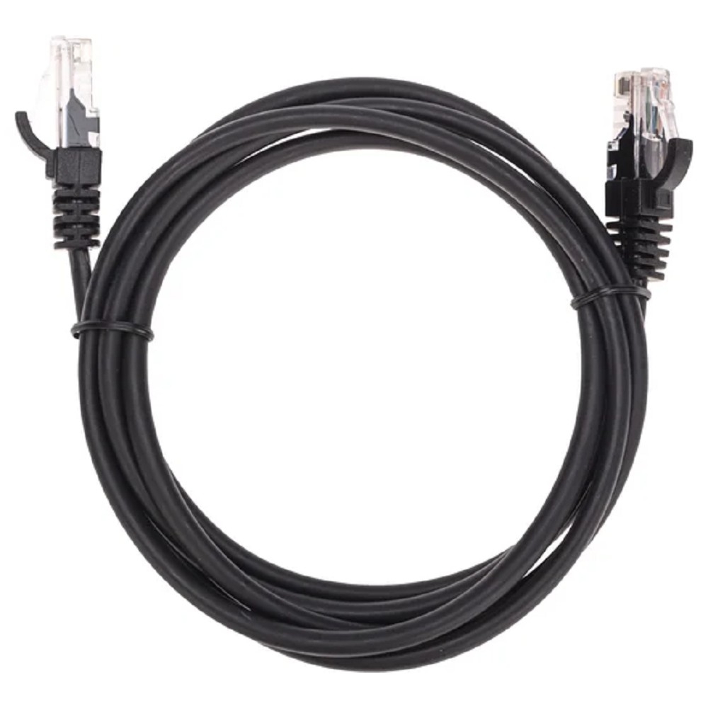 Патч-корд U/UTP, CAT 5e, RJ45-RJ45, 26AWG, LSZH, черный, 1,5м  REXANT (02-0102-105)