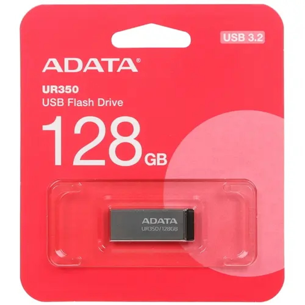 A-DATA Flash Drive 128GB USB3.2 BLACK UR350-128G-RSR/BK