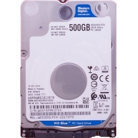 Жесткий диск Mobile 500 GB WD WD5000LPZX Blue 2.5", SATA3, 6Gb/s, 5400 RPM, 128Mb