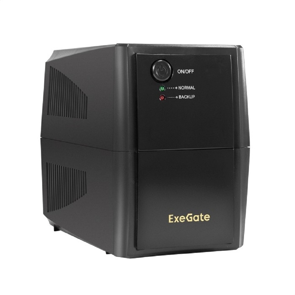 Источник бесперебойного питания ExeGate SpecialPro UNB-500.LED.AVR.4C13 500VA/300W, LED, AVR, 4*C13, черный