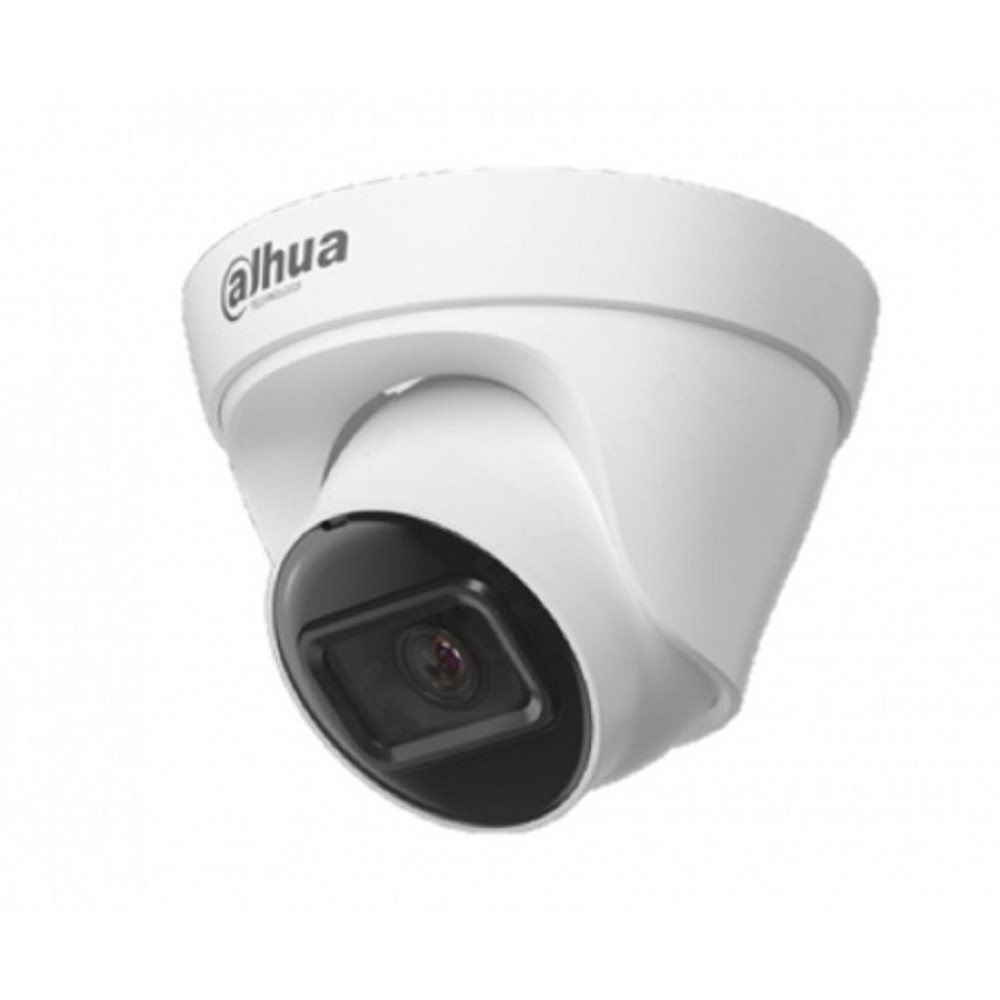 DAHUA DH-IPC-HDW1230T1P-0280B-S6 Уличная турельная IP-видеокамера 2Мп, 1/2.8” CMOS, объектив 2.8мм, обнаружение людей, ИК 30м, IP67, металл/пластик