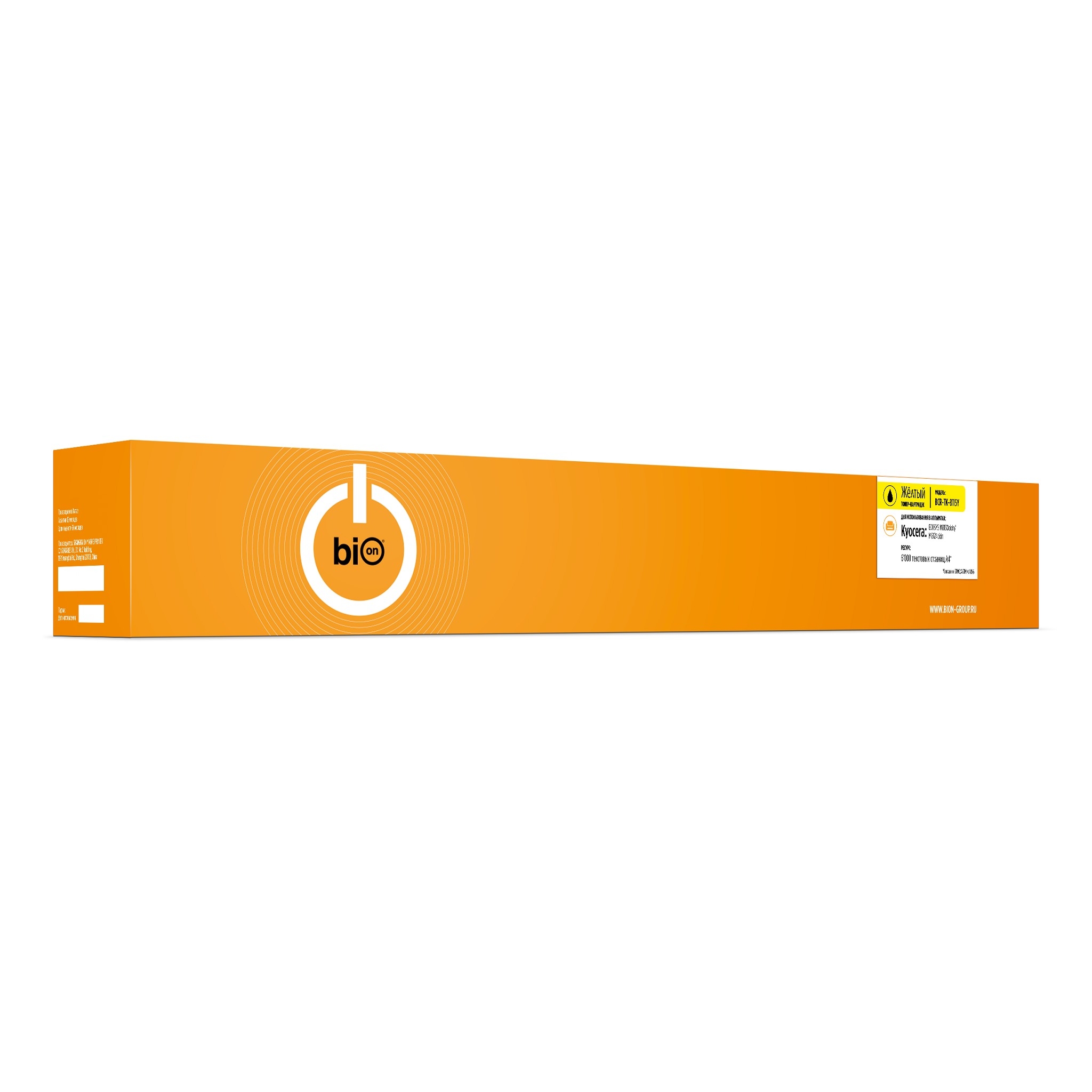 Bion BCR-TK-8115Y Тонер Картридж для Kyocera {ECOSYS M8130cidn/M8124cidn} (6'000 стр.) Желтый, с чипом