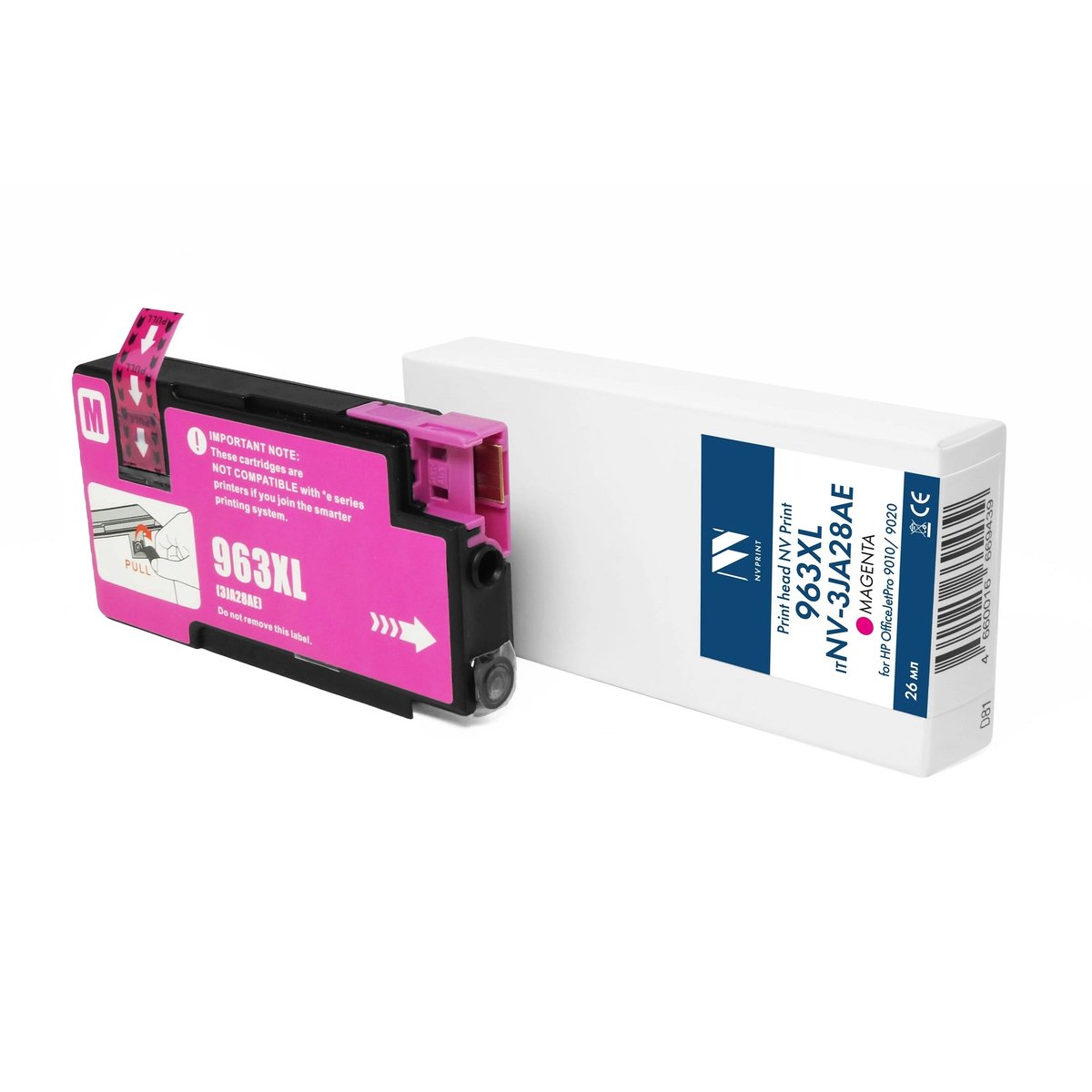 NV-3JA28AE Струйный картридж NVP 963XL (NV-3JA28AE) Magenta для HP OfficeJetPro 9010/9020 (26 мл) совместимый (прошивка