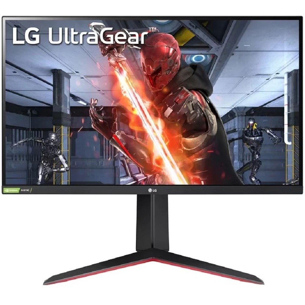 LCD LG 27" 27GN65R-B UltraGear черный и черный/красный {IPS 1920x1080 144Hz 1ms HDMI DisplayPort G-Sync HAS Pivot} [27gn65r-b.aruz]