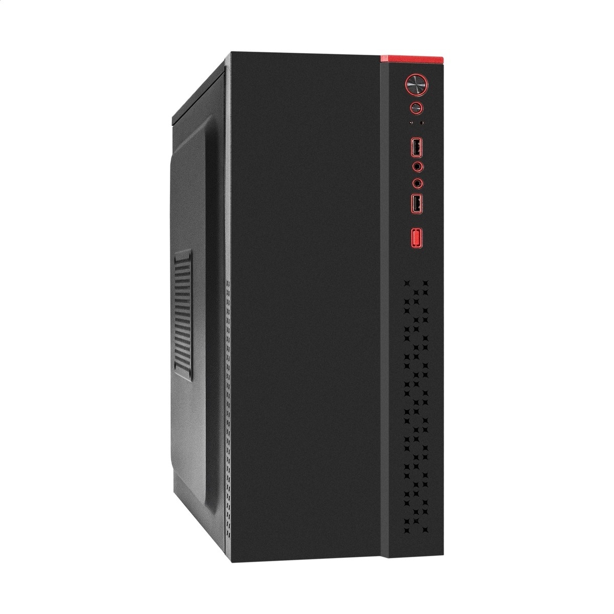 Exegate EX299329RUS Корпус Miditower ExeGate AA-443-UNS350 (ATX, БП UNS350 с вент. 12см, 2*USB+HD Audio, черный)
