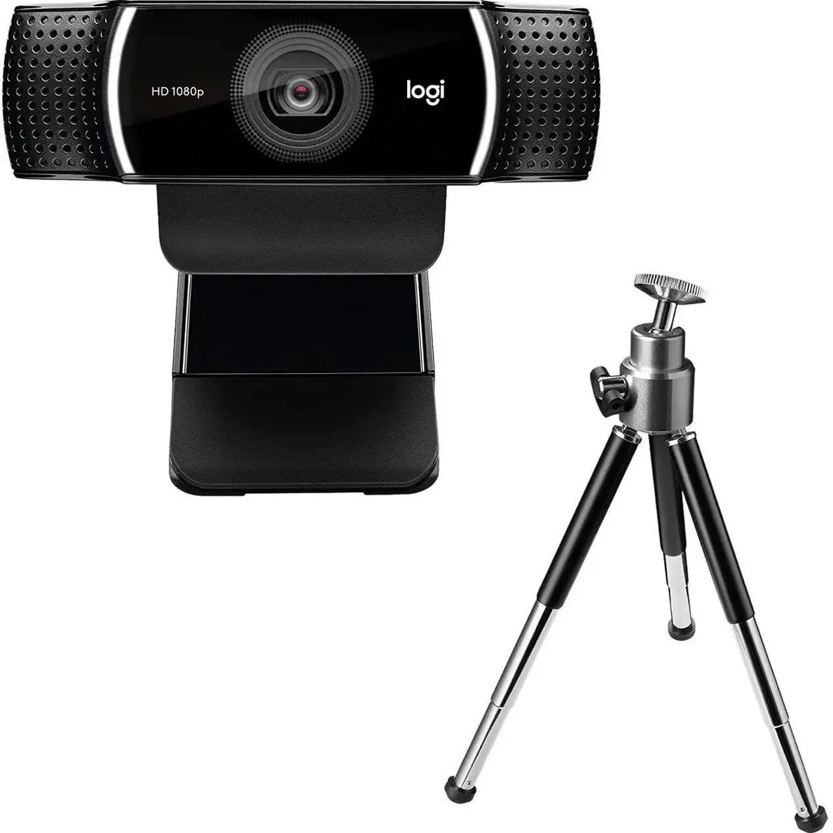 Logitech Веб-камера C922 Pro Stream, Full HD, 1920 х 1080, 30 кад/сек, автофокус, угол обзора 78°, USB2.0, 1.5 м, чёрный