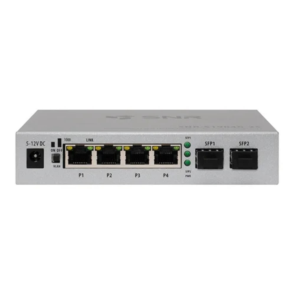SNR SNR-S1904G-2S Неуправляемый коммутатор уровня 2, 4 порта 10/100/1000Base-T, 2 порта 1000Base-X (SFP)