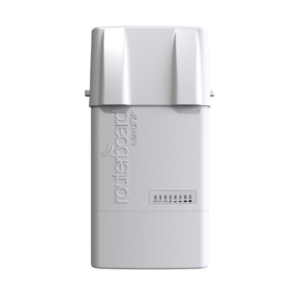 MikroTik RB912UAG-5HPnD-OUT Беспроводная точка доступа, BaseBox 5 (600Mhz CPU, 64MB RAM, 1xGigabit LAN, USB, miniPCIe, built-in 5Ghz 802.11a/n 2x2 two chain wireless with two RP-SMA connectors, Ro