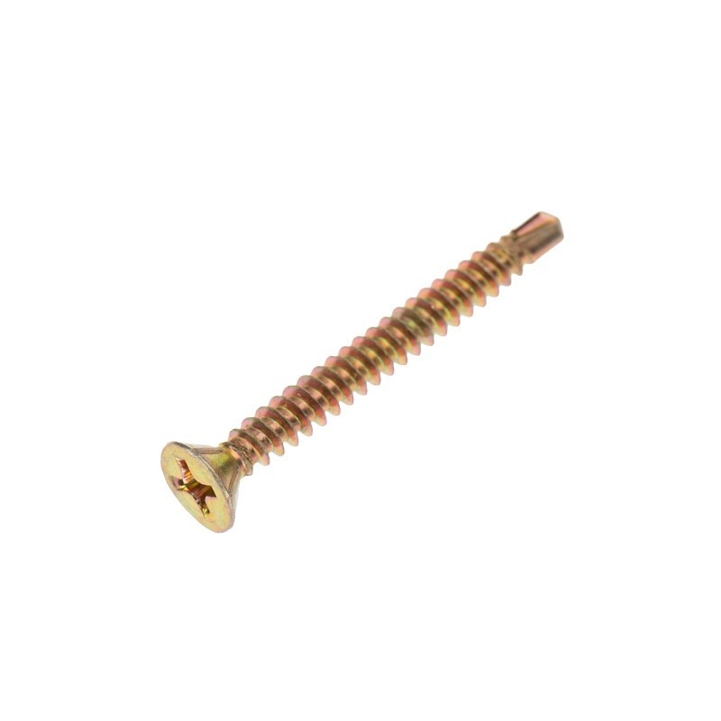 Rexant KR-01-3722-007 Саморез оконный KRANZ сверло, 3.9х38, желтый цинк, короб (500 шт./уп.)