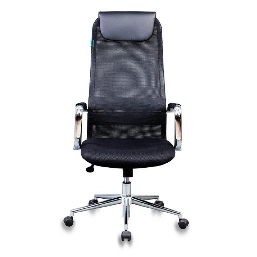 Кресло руководителя Бюрократ KB-9N/BLACK черный TW-01 TW-11 сетка крестовина хром [1140271]