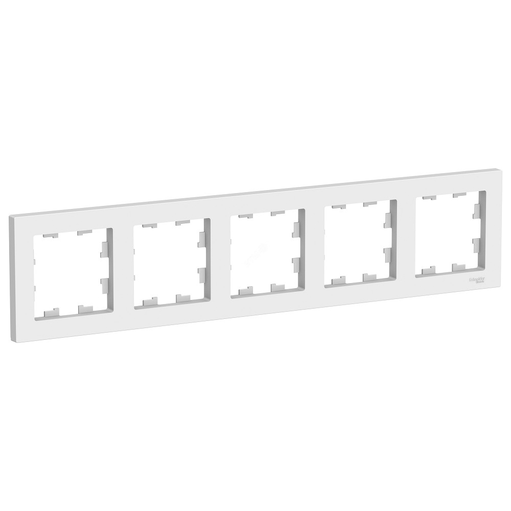 Systeme electric ATN000105 ATLASDESIGN 5-постовая РАМКА, универсальная, БЕЛЫЙ