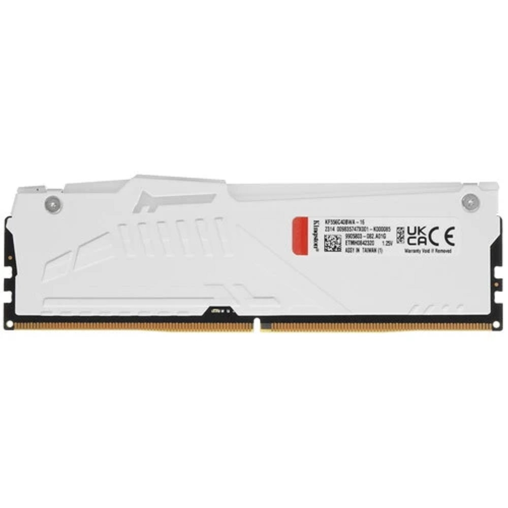 Память оперативная/ Kingston 16GB 5600MT/s DDR5 CL40 DIMM FURY Beast White RGB XMP