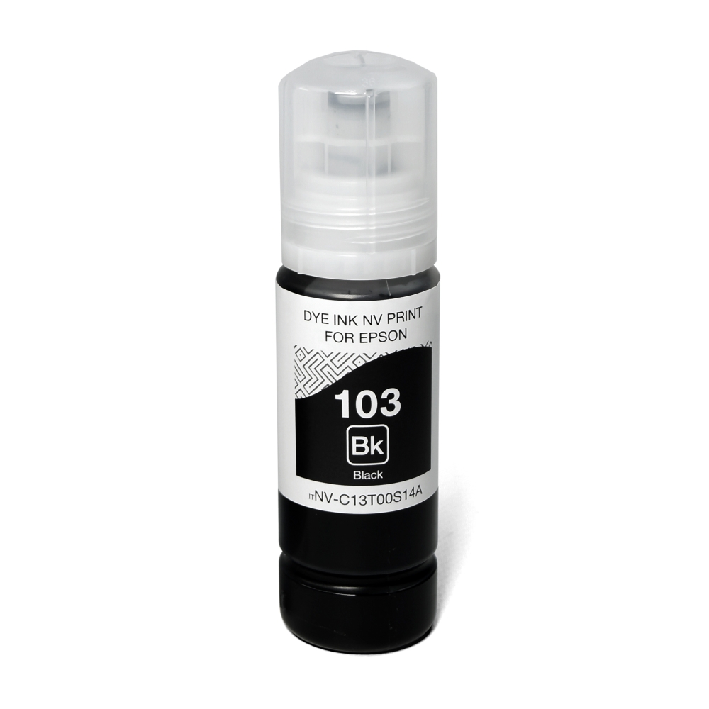 Чернила NV PRINT 103 для Epson L1110, L3100, L3101, L3110, L3150, L3151, L3156, L3160, L5190 (70 мл) Black