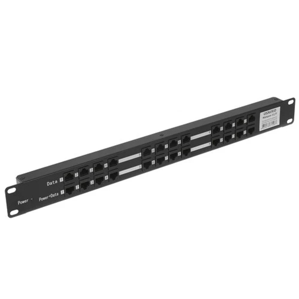Midspan-12/P Пассивный PoE-инжектор Fast Ethernet на 12 портов.