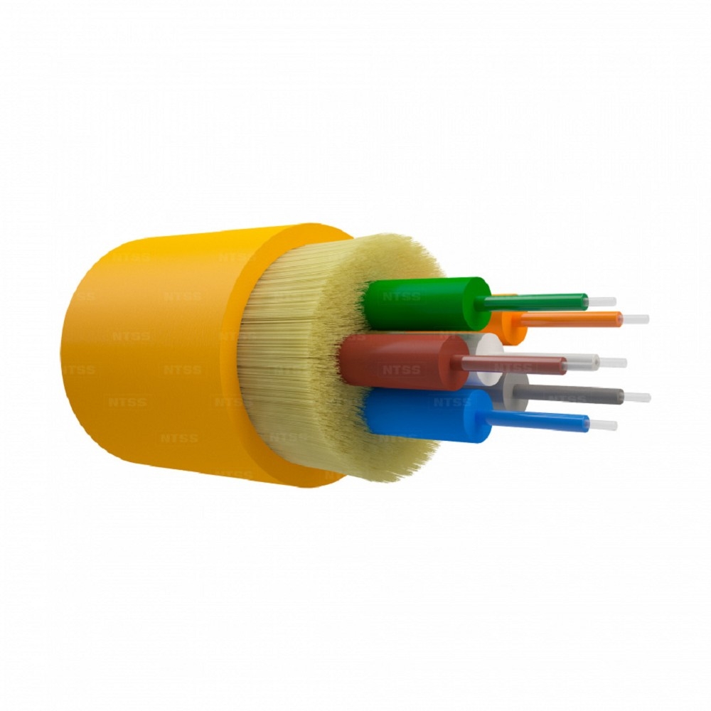 NTSS Оптический кабель внутренний NTSS PREMIUM 6 волокон OS2, 9/125, LSZH(нг(A)-HF), жёлтый NTSS-FO-D-IN-PM-9-6-LSZH