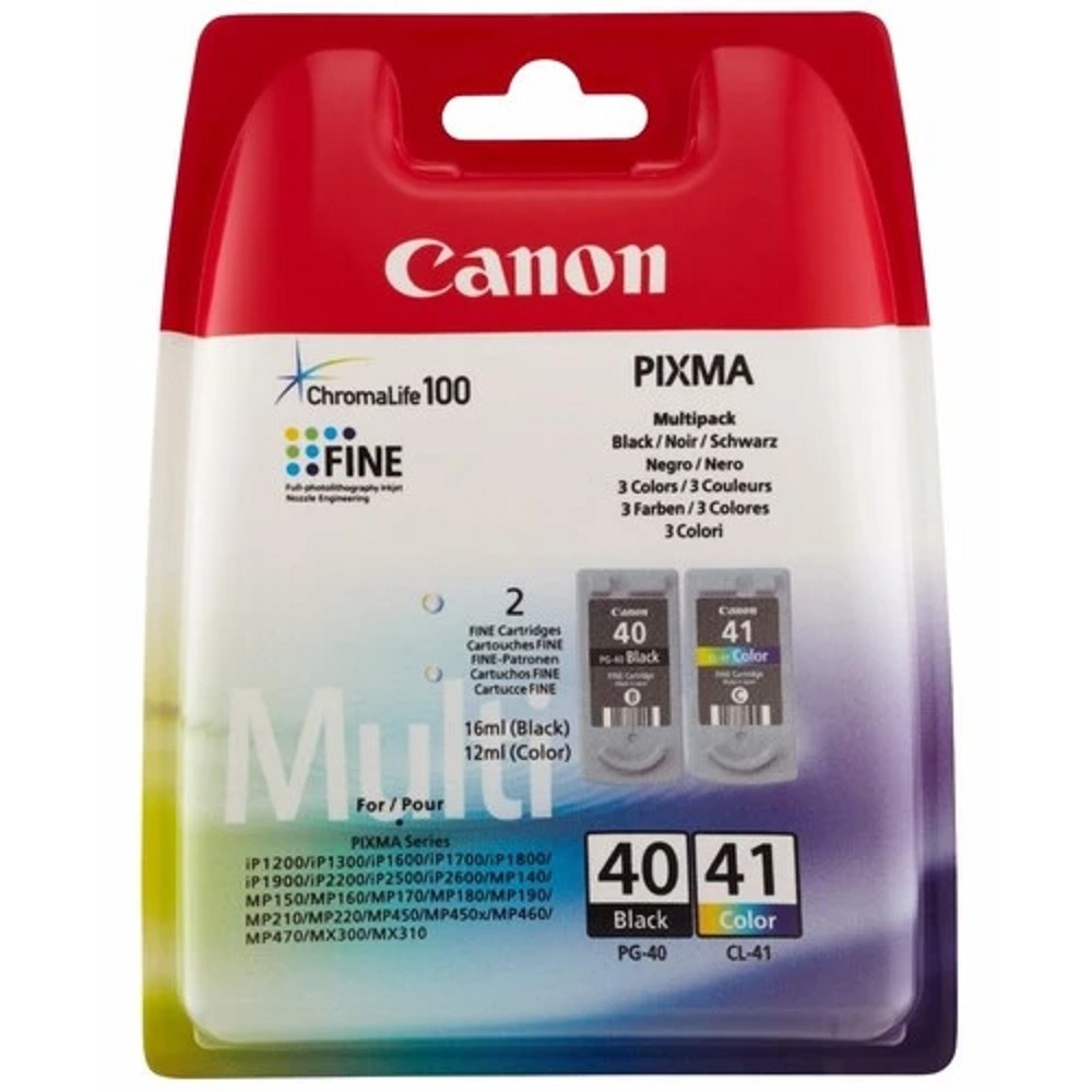 Canon PG-40/CL-41  Набор картриджей  для Pixma IP1200/1600/2200/6210D/6220D, MP150/170/450