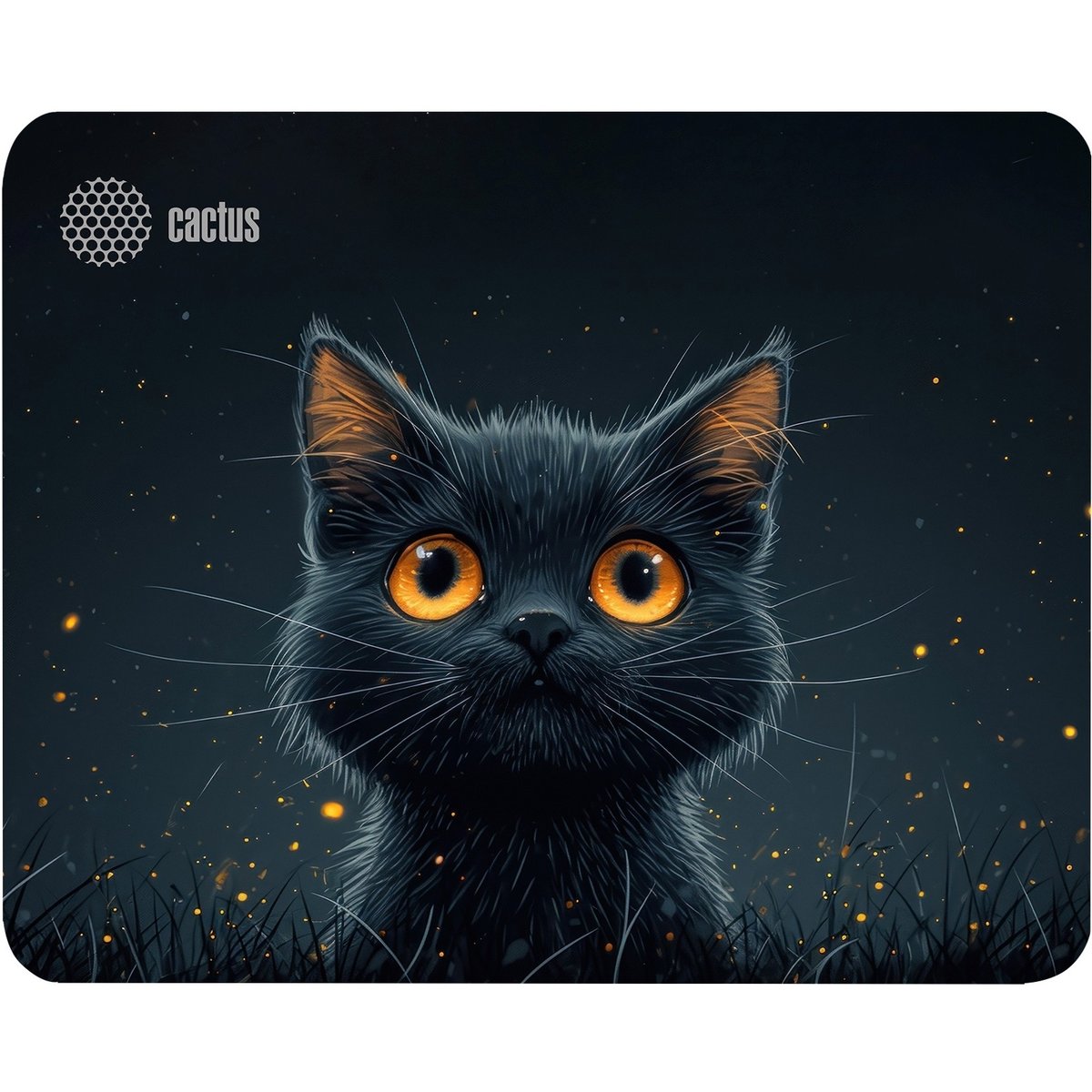 Коврик для мыши Cactus Black Cat 250x200x3мм (CS-MPC-D09S)