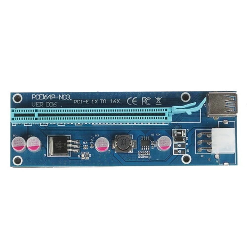 Espada Переходник/удлинитель (Riser) PCI-Ex1 (M) -> PCI-Ex16 (F)(ver009s), с питанием, 80cm (EPCIeKit) (43370)