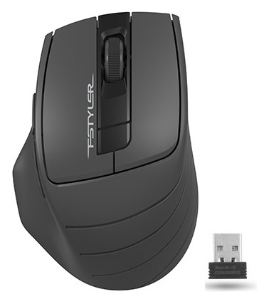 A-4Tech Мышь Fstyler FG30S серый оптическая (2000dpi) silent беспроводная USB (6but) [1204070]