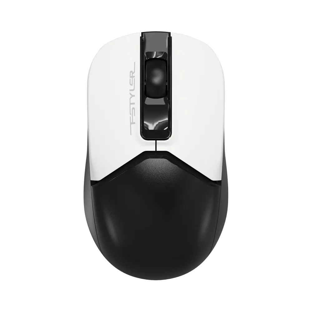 Мышь A4Tech Fstyler FB12S черный/белый оптическая 1200dpi silent беспров. BT/Radio USB 2but (FB12S USB PANDA)