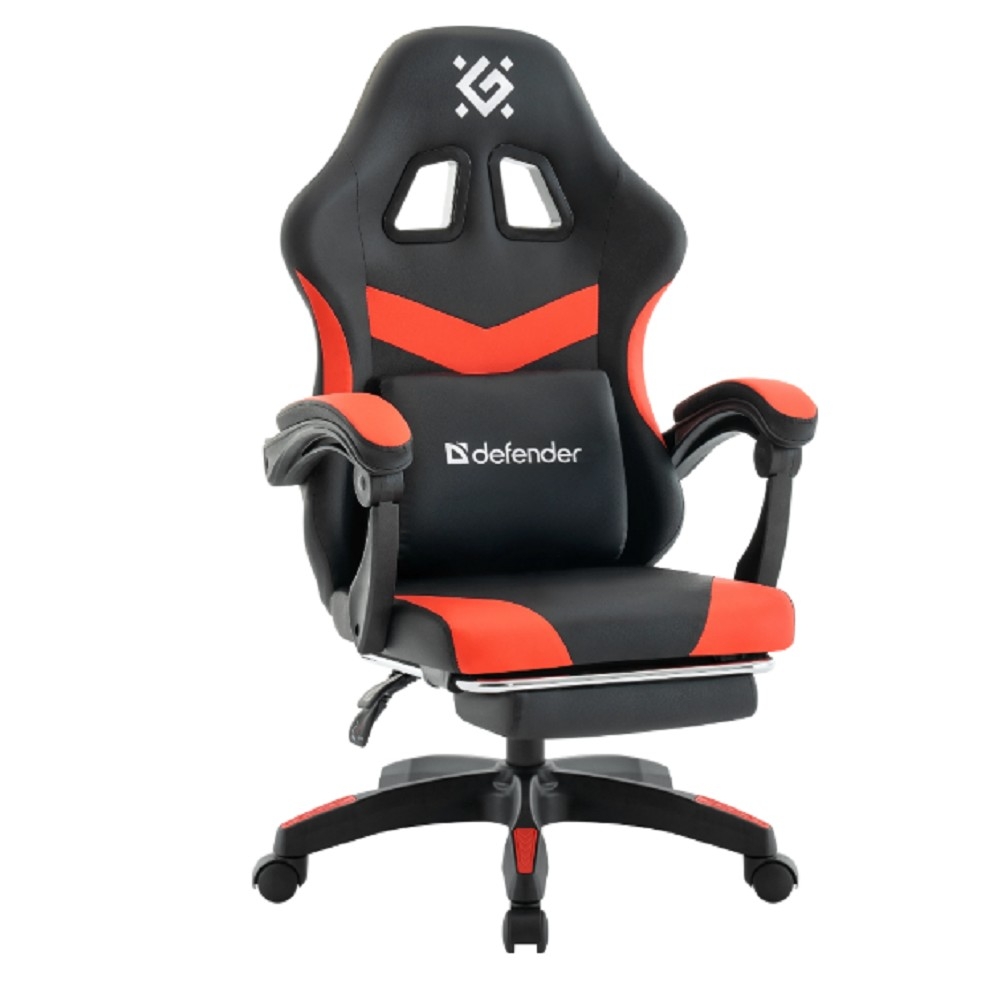 Кресло игровое Defender Runa PRO черный/крас, PU, класс2