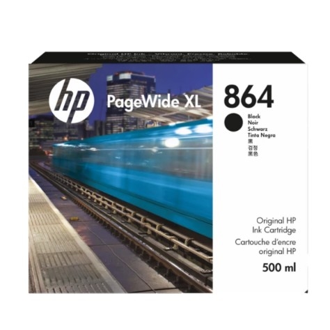 3ED86A - Cartridge HP Europe/PageWide XL/lnk solid/№864/black/500 ml