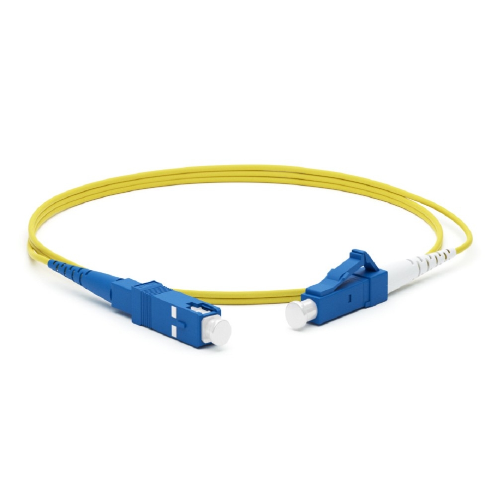 Hyperline FC-S2-9-LC/­UR-SC/­UR-H-1M-LSZH-YL Патч-корд волоконно-оптический (шнур) SM 9/­125 (OS2), LC/­UPC-SC/­UPC, 2.0 мм, simplex, LSZH, 1 м