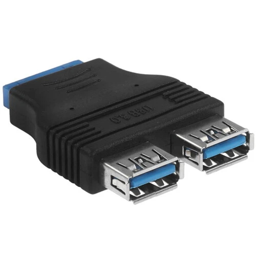 Переходник с материнской платы Espada Ei20U32, 20pin female на 2 порта USB 3.0 female (Ei20U32) (45366)