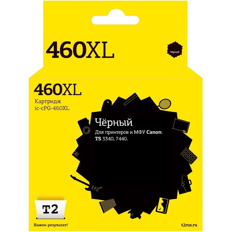 IC-CPG460XL Картридж T2 для  Canon  PIXMA  TS5340/7440, черный