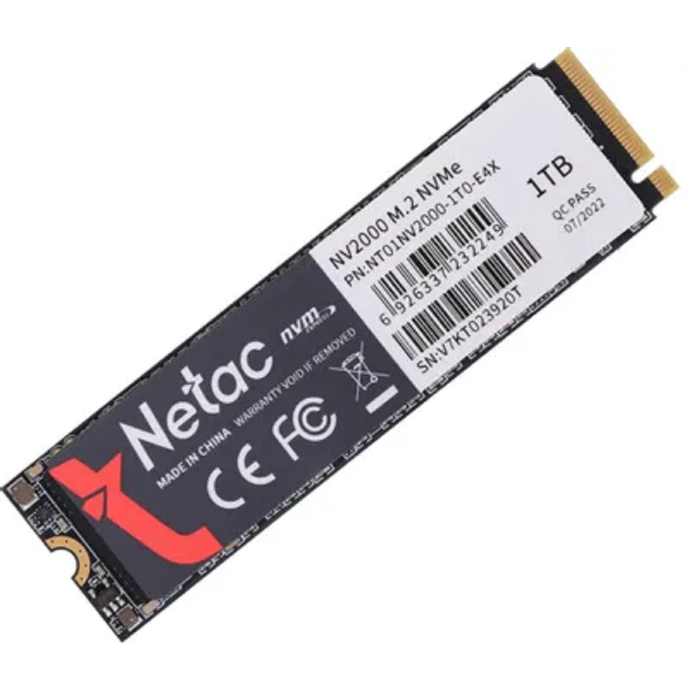 SSD Netac NV2000 PCIe 3 x4 M.2 2280 NVMe 3D NAND SSD 1TB NT01NV2000-1T0-E4X