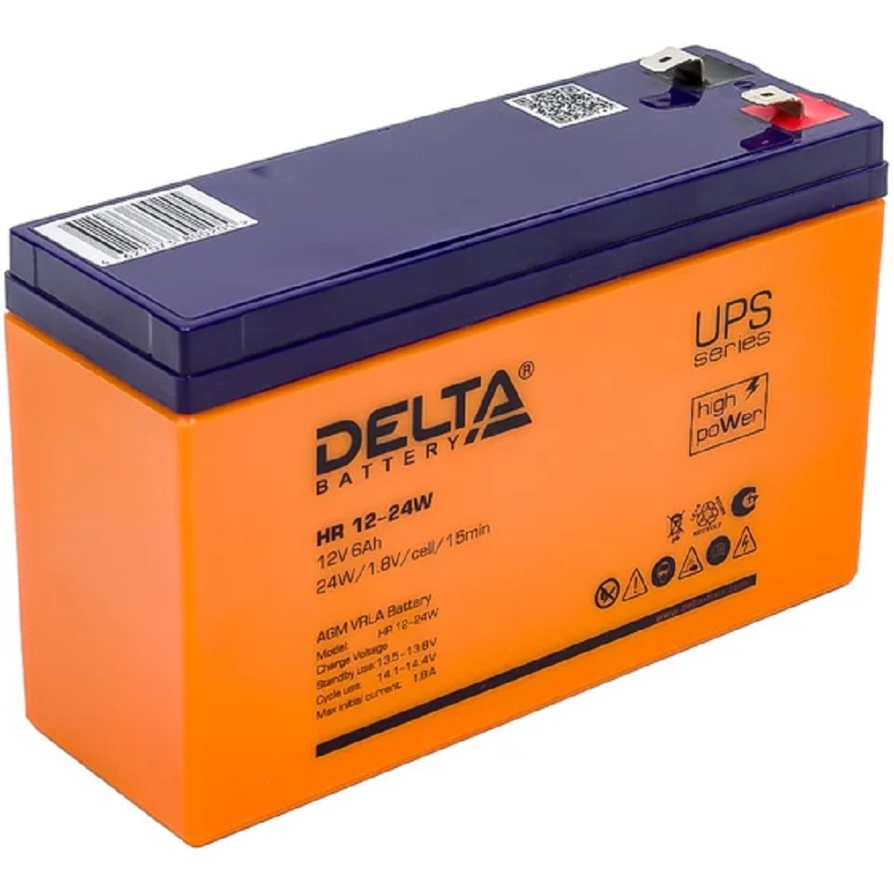 Delta HR 12-24 W (6 А\ч, 12В) свинцово- кислотный  аккумулятор
