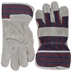 Перчатки STAYER "MASTER" (1130-XL) рабочие комбинированные кожаные из спилка, XL