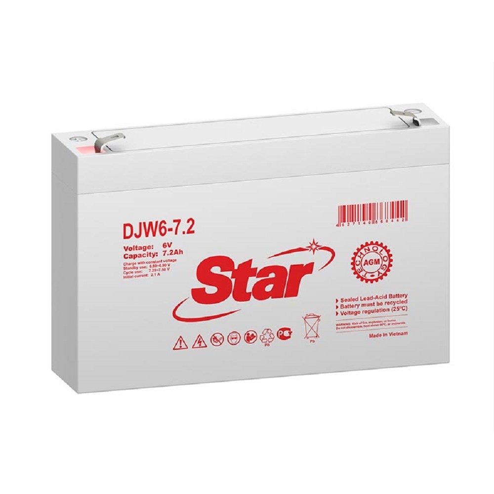 STAR Батарея DJW6-7.2 (6V/7.2Ah)