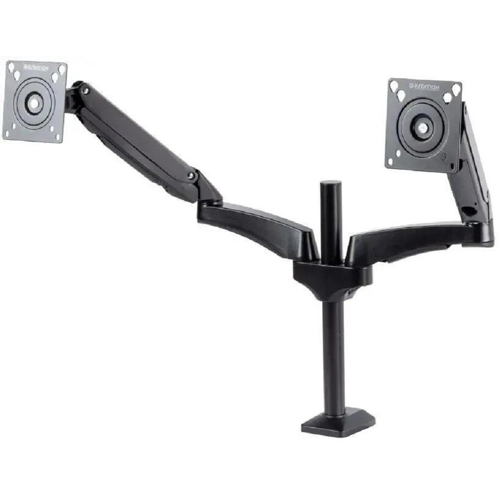 Кронштейн для мониторов KROMAX OFFICE-12 black (настольный для 2-х мон. 15"-34", max 2x6кг, 6 ст св., нак. ±45°, пов. 360°, от стола 590 мм)