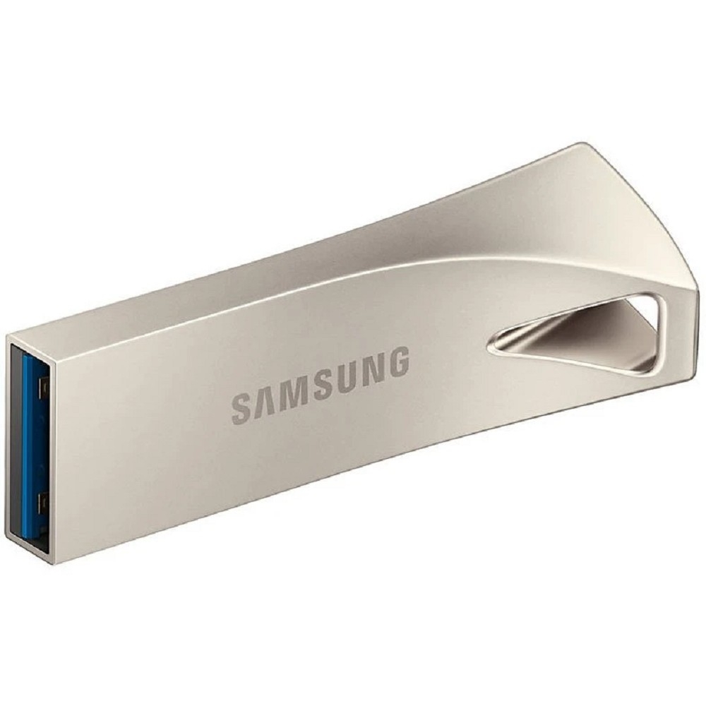 Флеш накопитель 128GB SAMSUNG BAR Plus, USB 3.1, 300 МВ/s, серебристый