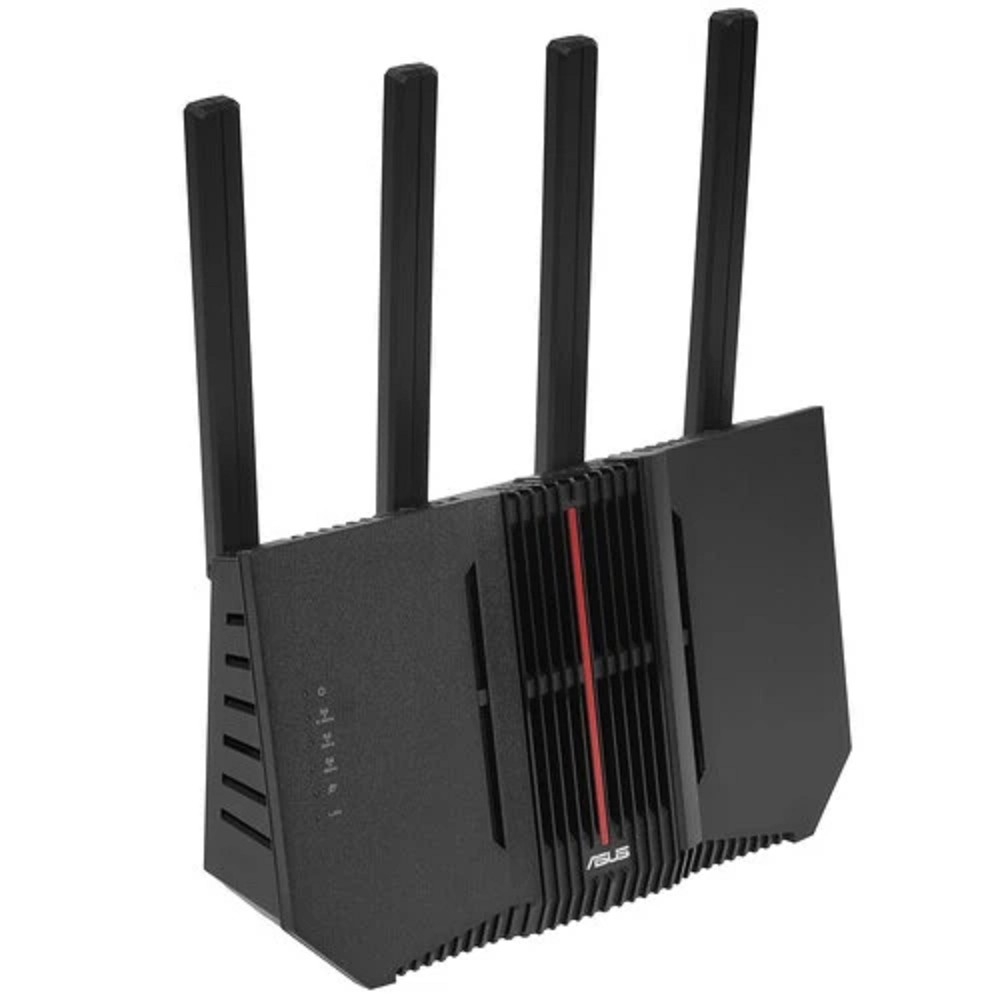 Беспроводной маршрутизатор Asus - RT-BE92U, 2.4, 5 и 6 ГГц, 5764Мб/с, IEEE 802.11 a/b/g/n/ac/ax/be, 4 x 2.5 Гб/сx RJ-45, 10 Гб/с, 4 antennas, 1-USB, Mesh, чёрный, RT-BE92U