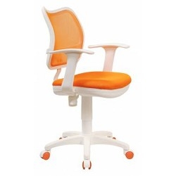 Бюрократ CH-W797/OR/TW-96-1 кресло (спинка сетка оранжевый сиденье оранжевый TW-96-1 (пластик белый) [664134]