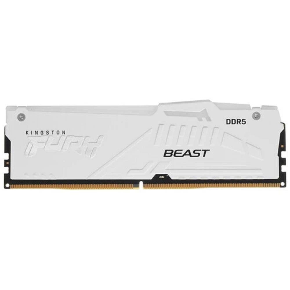 Память оперативная/ Kingston 16GB 5600MT/s DDR5 CL40 DIMM FURY Beast White RGB XMP
