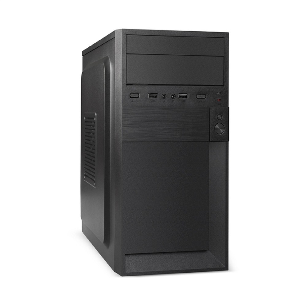 Exegate EX299177RUS Корпус Minitower ExeGate BAA-105-01-UNS500 (mATX, БП UNS500 с вент. 12см, 2*USB, аудио, черный)