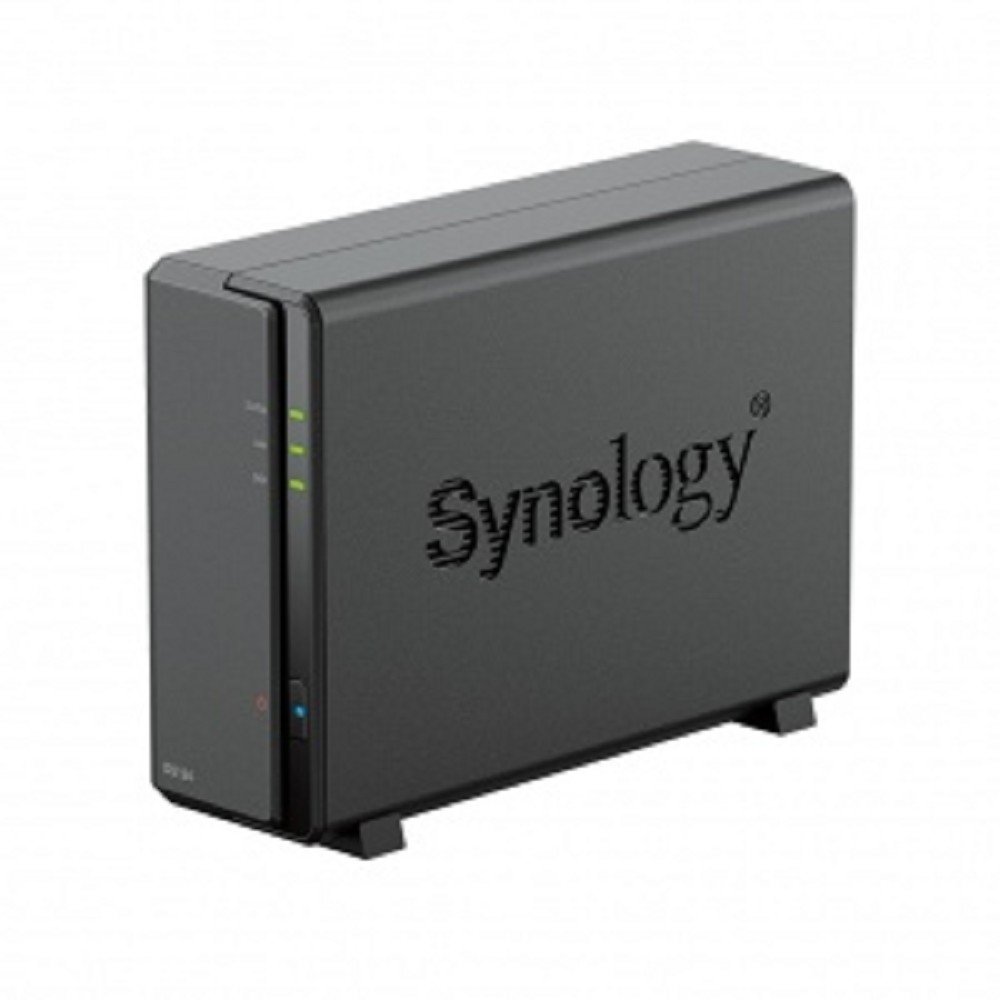 Synology DS124 Сетевое хранилище 1x 2.5" / 3.5", горячая замена, RAID modes: keine, 1x GB-LAN, Веб-сервер, 2x USB3.0, процессор: Quad Core 1.40 GHz, 1 GB ОЗУ вилка UK/HK 3-pin