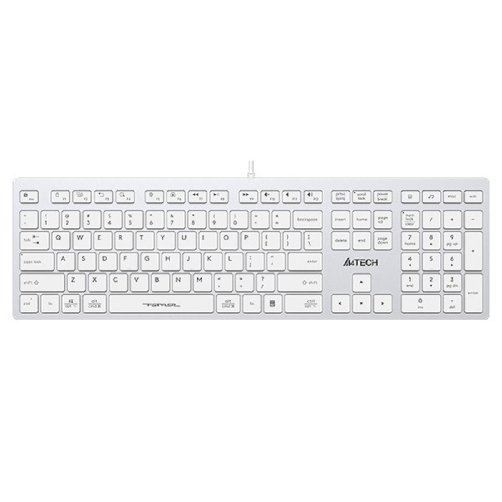 Клавиатура A4Tech Fstyler FX50 белый USB slim Multimedia (FX50 WHITE)