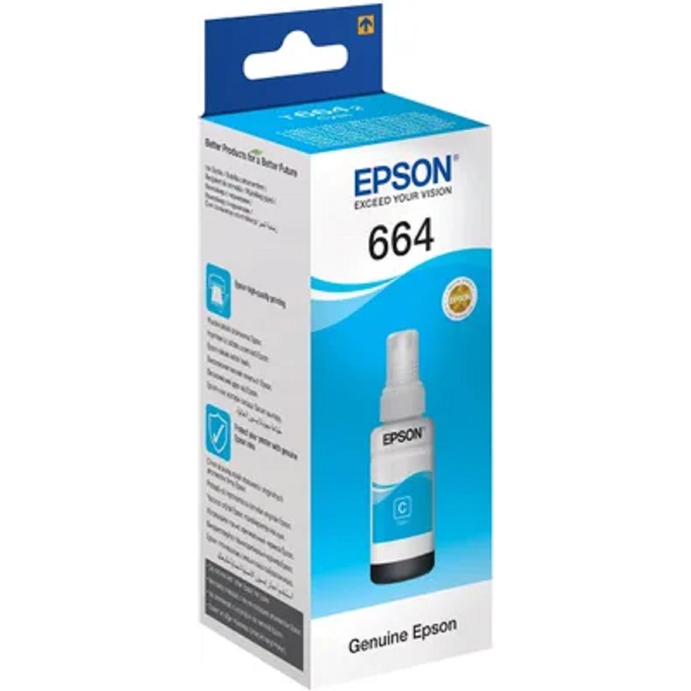 Контейнер с чернилами Epson T66424A для Epson Photo L100\L200\L210\L300\L355 70мл. Cyan (ориг.)