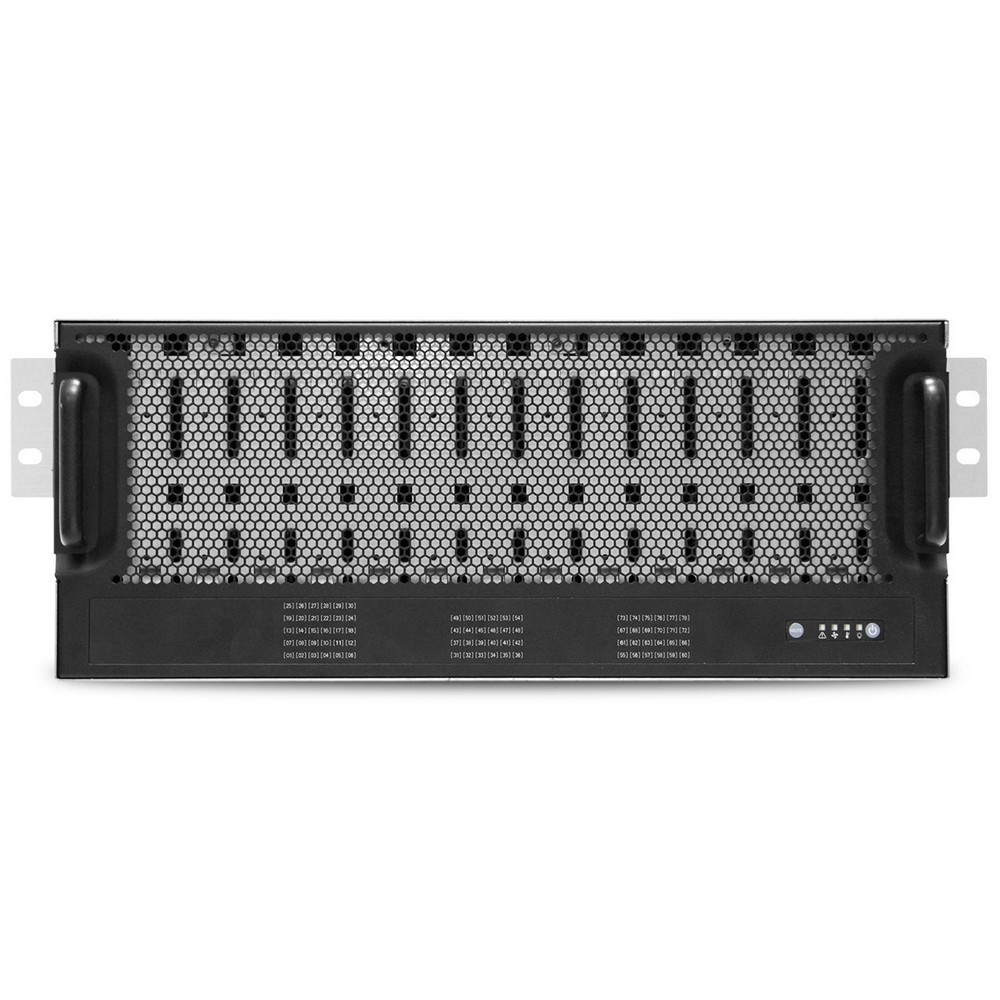 AIC XJ1-40781-02 J4078-01, 4U, 78xSATA/SAS HS 3.5" bay, hot swap JBOD, 2xSAS 12G  expander with 4xSFF-8644, 2xBMC, 1600W 1+1 redundant 80+ Platinum, 31" slide rail, w/o bezel