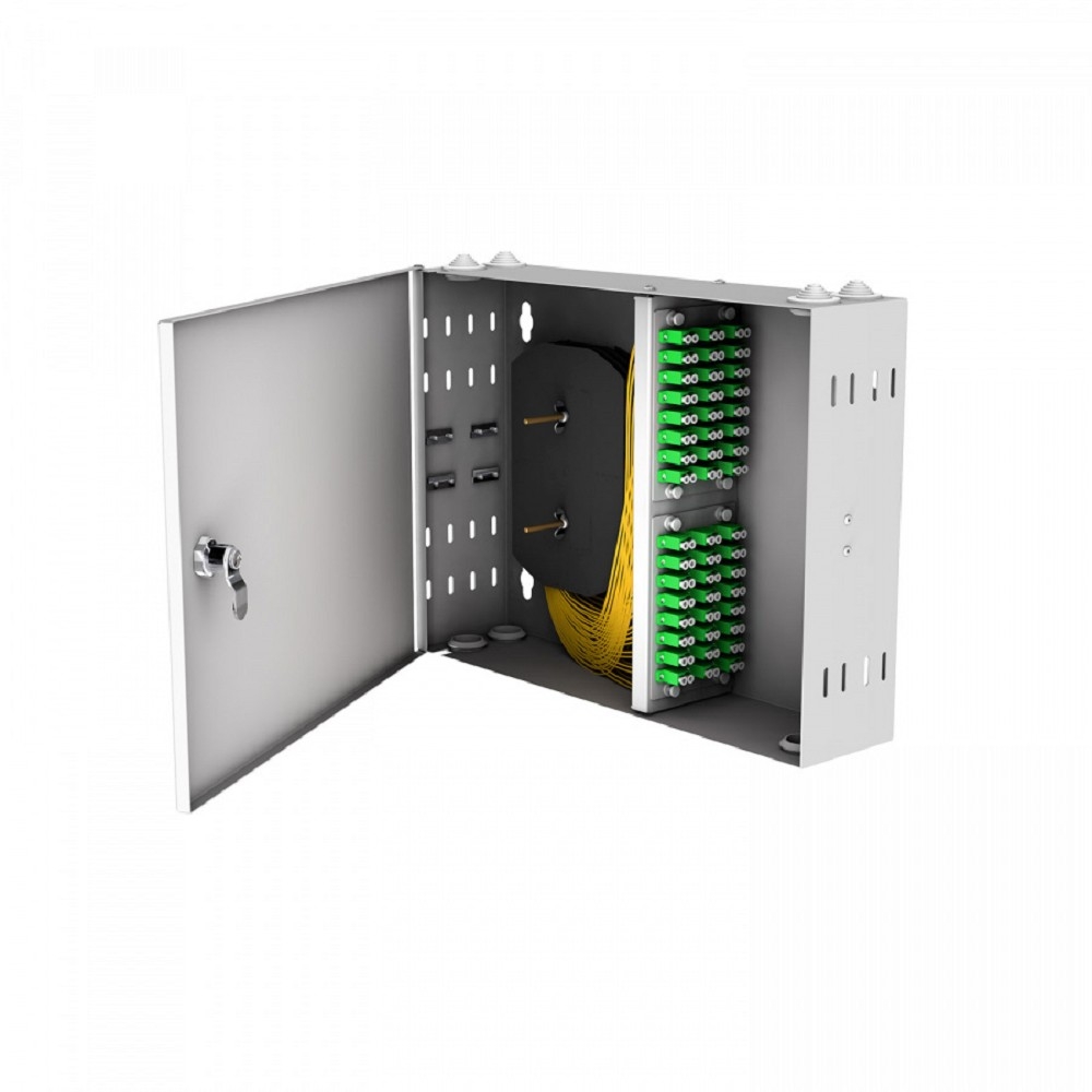 NTSS Кросс настенный NTSS PREMIUM предсобранный, 48 портов LC/APC duplex, 9/125 мкм, (розетки, сплайс 3шт, КДЗС, пигтейлы) NTSS-WFOB-PM-48-2LC/A-9-SP1.5G4A