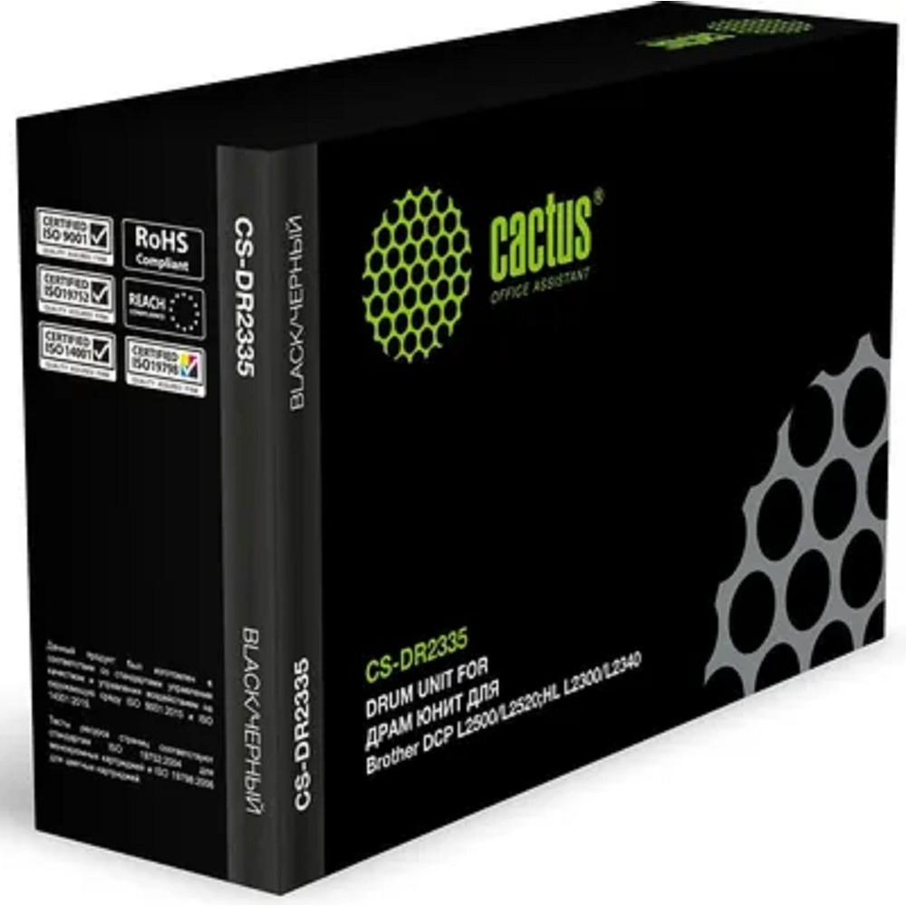 Фотобарабан Cactus CS-DR2335, для Brother DCP/HL/MFC, черный, 12000стр
